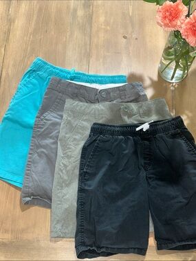 Cat & Jack Boys Shorts Bundle - Black, Gray, Teal,